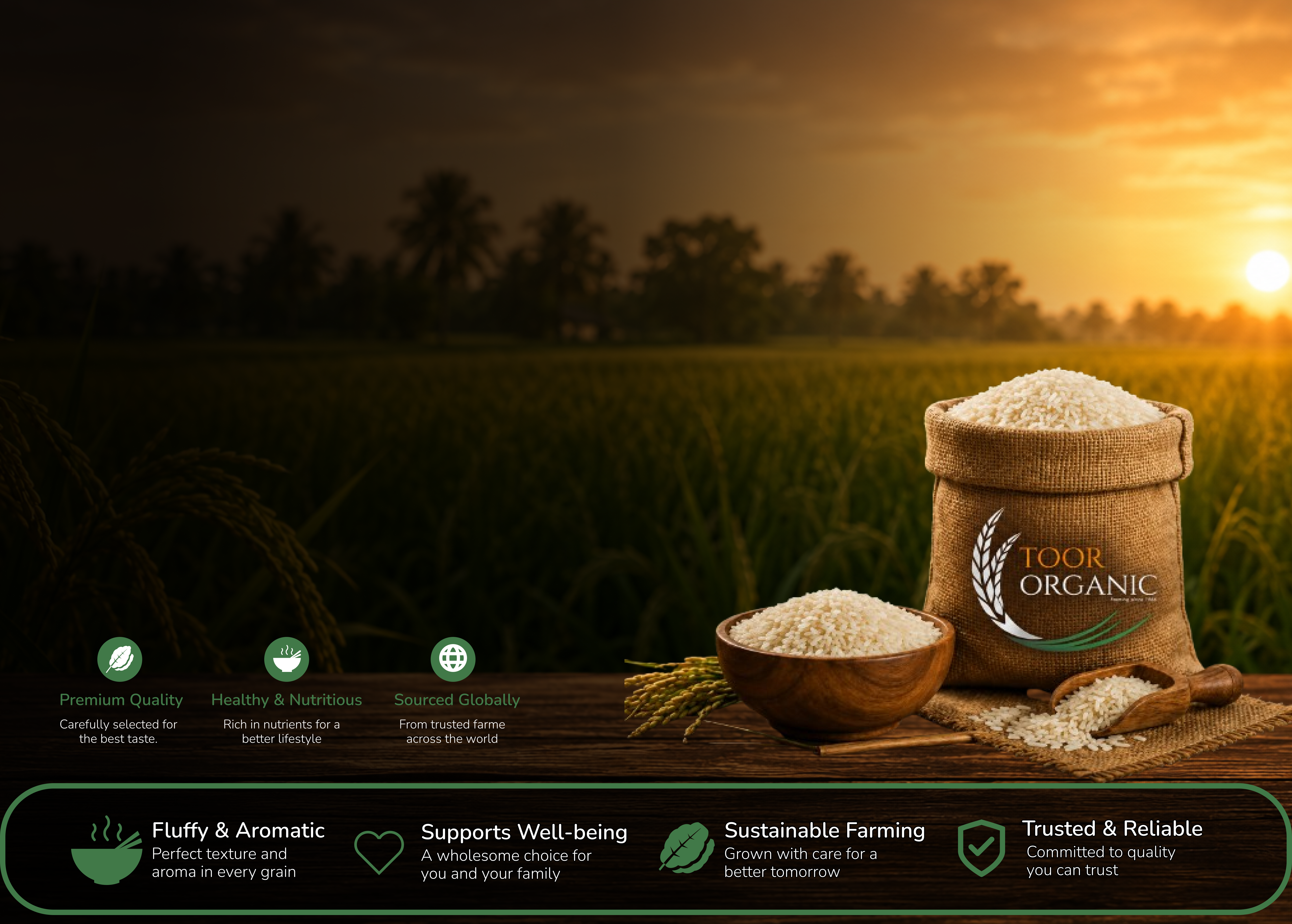 Pure and Healthy Organic Rice